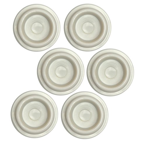 Iconikal Rubber Door Stopper for Wall, 6-Pack