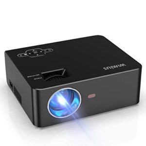 Mini Projector Native 720P Full HD, Portable Video Projector Outdoor Movie Projector, LED Home Theater Projector 1080P and 300" Supported, Compatible with PS4, PC, VGA, TV Stick, HDMI, AV and USB