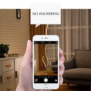 ADISUN LED Floor Lamp Dimmable with Remote Control Modern Standing Lamp Indoor Minimalist Spiral Lamp for Living Room, Bedroom, Office Lighting (White)