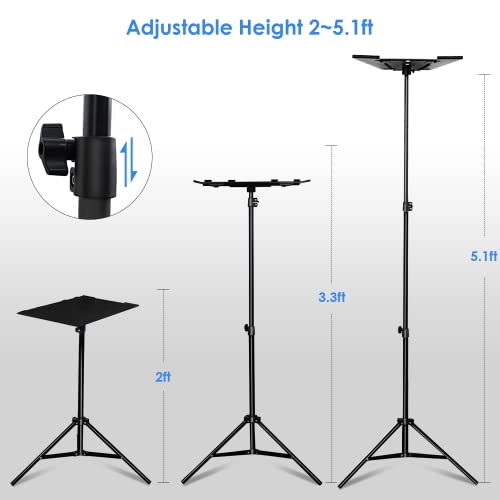 YOWHICK GDP1G 12000L WiFi Bluetooth Projector and Projector Tripod Stand Bundle