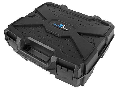 CASEMATIX Hard Shell Projector Travel Case Compatible with Epson VS250 SVGA, VS350 XGA, VS355 WXGA Projectors with HDMI Cable and Remote in Custom Foam Compartments, Case Only