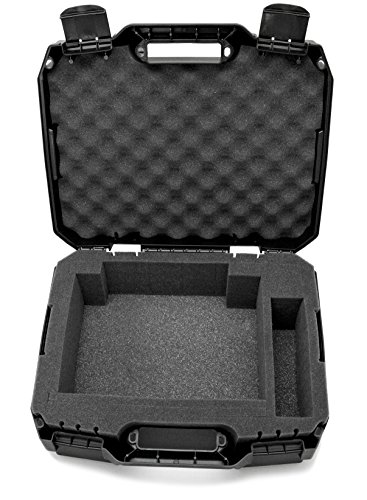 CASEMATIX Hard Shell Projector Travel Case Compatible with Epson VS250 SVGA, VS350 XGA, VS355 WXGA Projectors with HDMI Cable and Remote in Custom Foam Compartments, Case Only