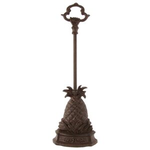 treasure gurus heavy cast iron pineapple door porter door stop with carry handle