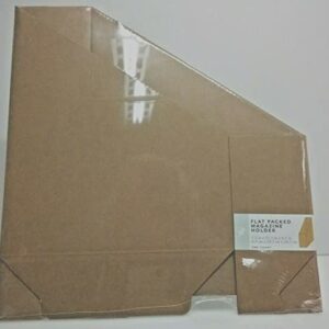 Horizon Flat Packed File & Magazine Holder 3.5"x11.5"x9.5" Cardboard B260 Brown - (Pack of 8)