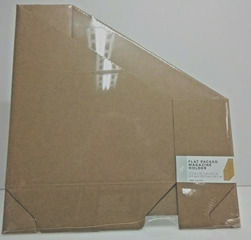 Horizon Flat Packed File & Magazine Holder 3.5"x11.5"x9.5" Cardboard B260 Brown - (Pack of 8)