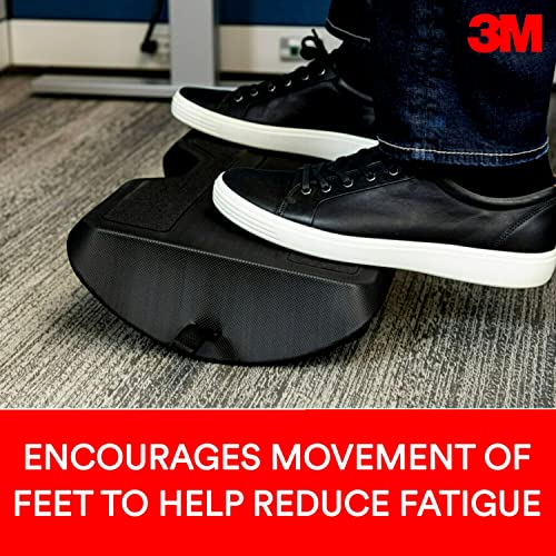 3M Foot Rest for Standing Desks, Help Reduce Leg and Foot Fatigue, Black (FR200B)