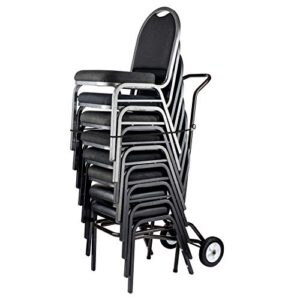 National Public Seating Powder Coated Steel Dolly for 9000 Chair - Dark Brown