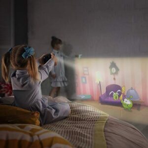CINEMOOD 360 - Smart wi-fi Cube Projector with Streaming Services, 360° Videos, Games, Kids Entertainment. 120 inch Picture, 5-Hour Video Playtime. Neat Portable Projector for Family Entertainment.