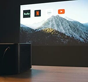 Miroir M1200S Smart TV, Native 1080p Projector,4K Input, 1000 LED Lumens