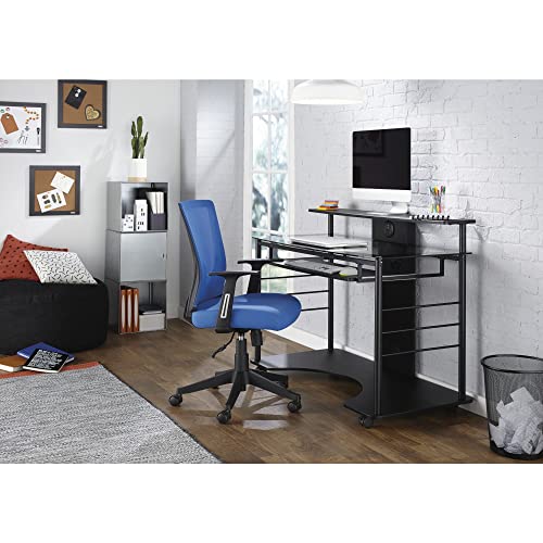 Realspace® 47"W Mobile Tech Desk, Black