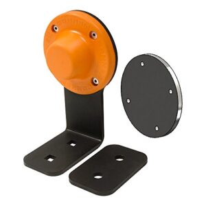 mag-mate d3x1bkt magnetic door holder/stop with bracket 27 lb. hold, 2.75″ height, 3.5″ width, 3.5″ length, black