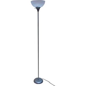 mainstays 5′ 11″ floor lamp, silver