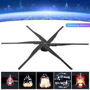 Hologram Projector, LED Holographic Projection 3D Hologram Fan with 85cm 6 Blades Support Hanging, 2000x1532 Resolution,576 LED Imaging,1532pcs LED Lamp,176° Viewing Angle, FIt for Exhibition/Shop/Bar