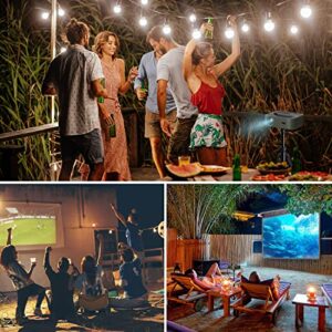 【Auto-Focus】Projector 4K Supported, GammaBai Vast Auto Keystone Outdoor Projector, 5G WiFi Bluetooth, Support Dolby Audio, FHD Native 1080P, Home Theater Projector Compatible W/ TV Stick, iOS, Android