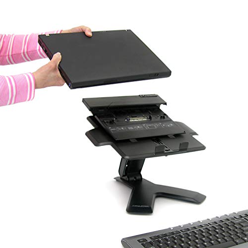 Ergotron – Neo-Flex Elevated Laptop Stand for Desk, 6 Inch Adjustable Height – for Laptops up to 21 Inches – Black