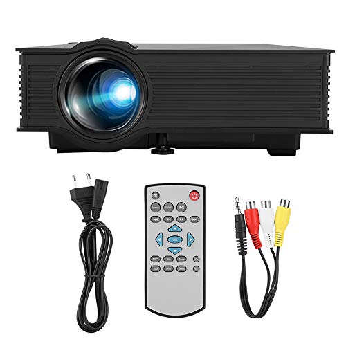 Goshyda Mini Portable Projector, HD 1080P LED, Wireless WiFi Bluetooth, TV Video Home Cinema Theater Movie Smart proyector, HDMI,VGA, USB, AV, for Laptop Smartphone(US)