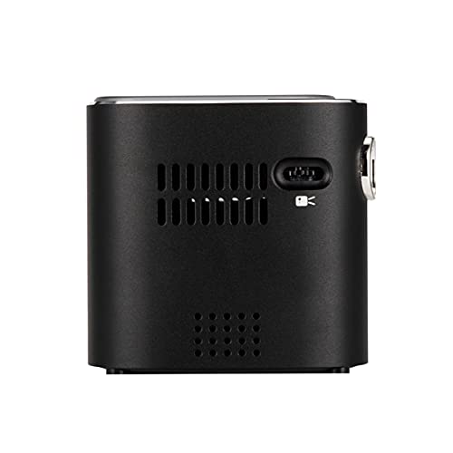 SeiyaX Mini Portable Projector - Support LED DLP Built-in Touch pad and Screen Sharing with Android OS WiFi 2.4G/5G Bluetooth HDMI, USB - Compatible with iPhone iPad, Android Phones Black