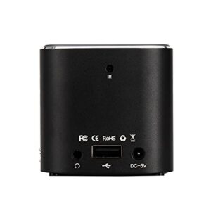 SeiyaX Mini Portable Projector - Support LED DLP Built-in Touch pad and Screen Sharing with Android OS WiFi 2.4G/5G Bluetooth HDMI, USB - Compatible with iPhone iPad, Android Phones Black