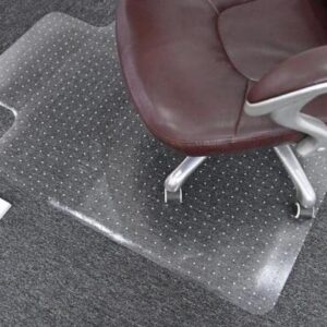 Office Clear Chair Mat for Carpet with Lip,36*48 Inches Transparent PVC Studded Desk Chair Mat,Protection Mat for Office or Home,Slip Resistant, Easy to Clean