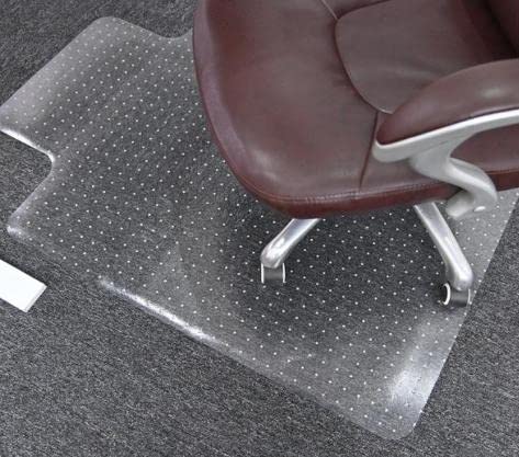 Office Clear Chair Mat for Carpet with Lip,36*48 Inches Transparent PVC Studded Desk Chair Mat,Protection Mat for Office or Home,Slip Resistant, Easy to Clean