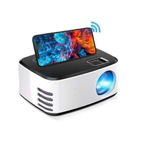 projector with wifi,1080p hd projector,mini projector for outdoor movies,home theater video projector compatible with hdmi, vga, usb, laptop,ios & android smartphone for home entertainment