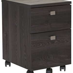 South Shore 2-Drawer Mobile File Cabinet on Casters, Gray Oak