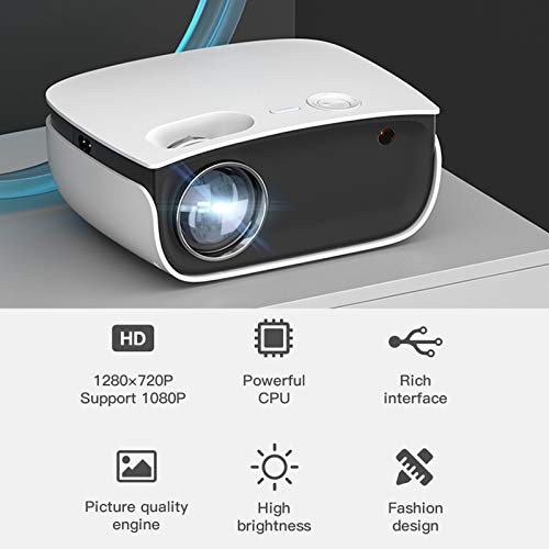 KARCLE WiFi Mini Projector, 7500L Portable Video Movie Projector for Home Theater/Outdoor Use, Full HD 1080P Projector, Support Android/iOS Phone Wireless Sync Screen, Laptop, HDMI, USB,TV Stick, PS4