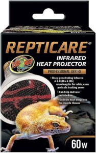 zoo med repticare – infrared heat projector – 60 w