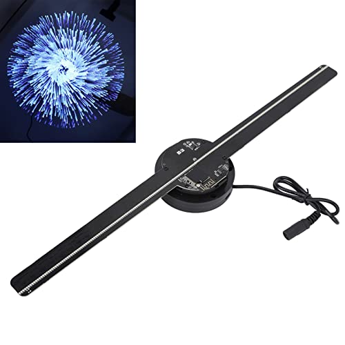 ASHATA 3D Hologram Fan,Holographic Projection WiFi Projector with 224 LED Light Beads 42cm 3D Advertising Player,for Business Store Shop Party Bar Advertising Signs(US)