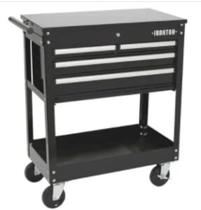 ironton 30in. 4-drawer tool cart – 33-7/8in.l x 17-5/8in.w x 39-1/8in.h, 500-lb. capacity