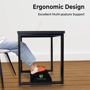 OCTAGOS Foot Rest For Under Desk At Work - Ergonomic Foot Rest Under Desk- Adjustable Non-Slip Memory Foam Desk Leg Rest - Under Desk Footrest Ergonomic - Leg Rest For Desk - For Comfy Back & Hip Pain