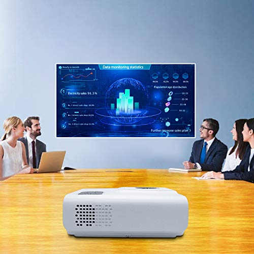 Mini Projector, Iolieo 2022 Upgraded HD Home Projectors, 240'' Display 100000 Hours LED Life, Dual Speakers Portable Projector, Compatible with USB, HDMI, VGA, AV, Laptop,Smartphone