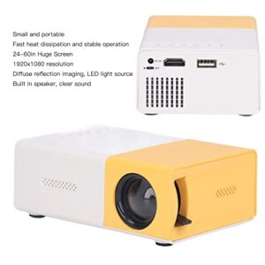 Mini Portable Projector, Digital Movie Projector, 24 to 60in Large Screen, 1920x1080 Resolution, Multi Interface, Smart Video Projector for Home Theater/Outdoor Movie/Backyard Party (110‑240V)(#1)