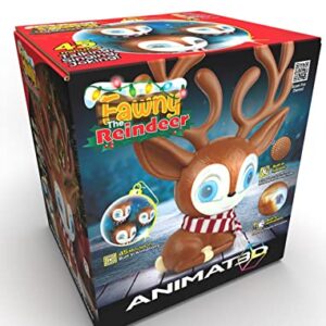 ANIMAT3D Fawny Talking Animated Reindeer with Built in Projector & Speaker Plug'n Play