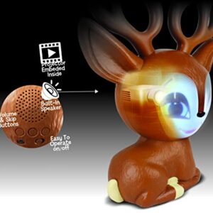 ANIMAT3D Fawny Talking Animated Reindeer with Built in Projector & Speaker Plug'n Play