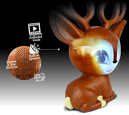 ANIMAT3D Fawny Talking Animated Reindeer with Built in Projector & Speaker Plug'n Play