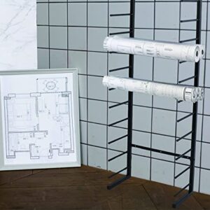 Wall Mount Blueprint Storage Rack Hanging Poster Display Rack Blueprint Roll File Holder,Art Paper Racks,Bulletin Board Paper Roll Holder Rack