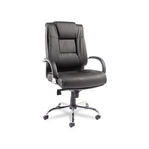 alera alerv44ls10c alera ravino big & tall series high-back swivel/tilt leather chair, black