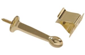 hardware essentials by hillman 852343 rigid door stops with holder brass, white