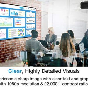 Optoma DH351 1080p Full HD Office & Education Projector for Meeting Rooms and Classrooms | Bright 3,600 Lumens for Lights-on Viewing | HDMI Connectivity | Up to 15,000-hr Lamp Life