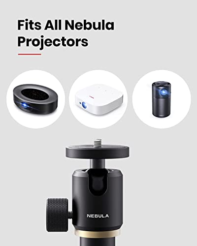 Anker Nebula Solar Portable 1080p Projector with Anker Nebula Projector Lightweight and Adjustable 3-ft Floor Stand