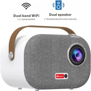 Tanggula Y1 Portable LED Projector | TV Box 2 in 1 | Real 1080P Full HD | Android 9.0 | 2GB+32GB Dual Band WiFi 2.4Ghz/5Ghz