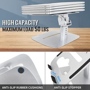 Laptop Stand for Desk ,Multi-Angle Stand with Unique Structure Design,More Stability, Adjustable Notebook Stand for Laptop up to 17 inches,Compatible for MacBook Pro/Air, Surface Laptop, etc.