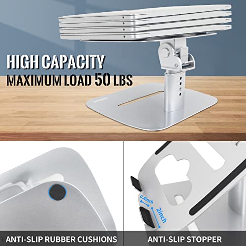 Laptop Stand for Desk ,Multi-Angle Stand with Unique Structure Design,More Stability, Adjustable Notebook Stand for Laptop up to 17 inches,Compatible for MacBook Pro/Air, Surface Laptop, etc.