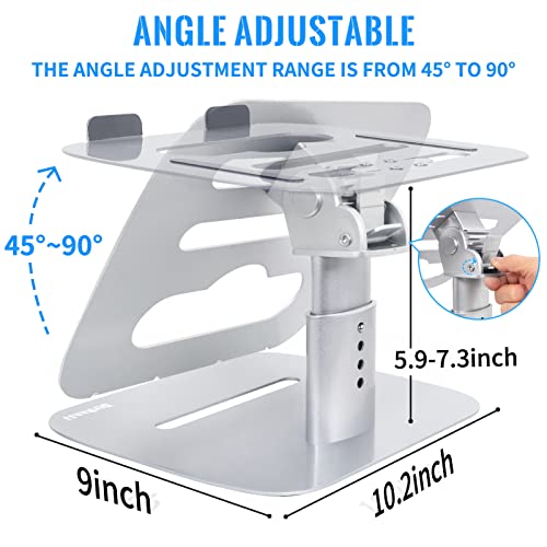 Laptop Stand for Desk ,Multi-Angle Stand with Unique Structure Design,More Stability, Adjustable Notebook Stand for Laptop up to 17 inches,Compatible for MacBook Pro/Air, Surface Laptop, etc.