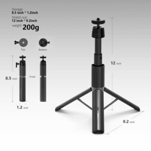 WEWATCH V50 5G WiFi Projector 1080P with Blutooth (Gray), PS101 Adjustable Height Table Projector Tripod Stand