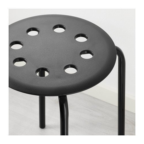 Ikea Marius Stool, Black