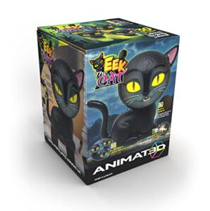 animat3d eek the cat talking animated black cat with built in projector & speaker plug’n play