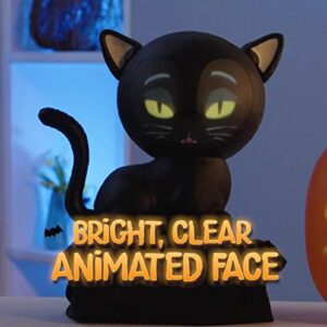 ANIMAT3D Eek The Cat Talking Animated Black Cat with Built in Projector & Speaker Plug'n Play