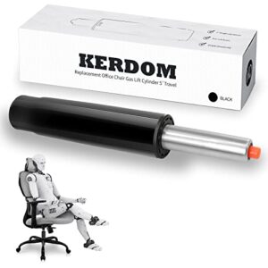 kerdom office chair gas lift cylinder office chair replacement parts,universal size fits most chairs,heavy duty gas rod for office chair (black)